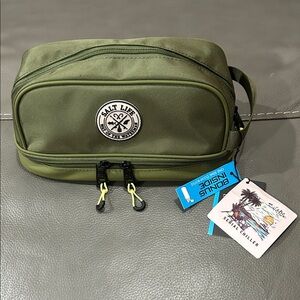 Salt Life Olive Green Men's Bag NWT RETAIL $45 10x5”